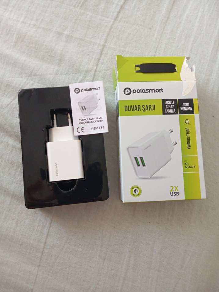 Polosmart Beyaz 2 USB Duvar Şarjı - Görsel 5