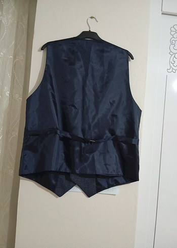 Düğmeli Lacivert Erkek Yelek - Görsel 4