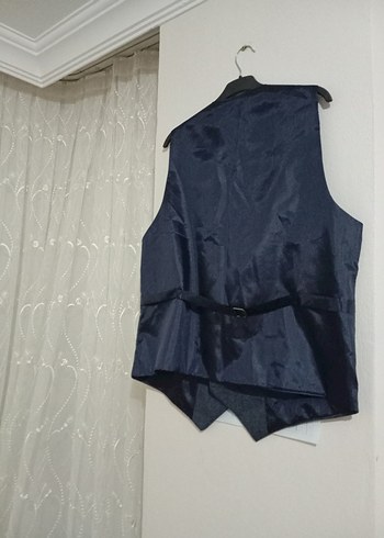 Düğmeli Lacivert Erkek Yelek - Görsel 5