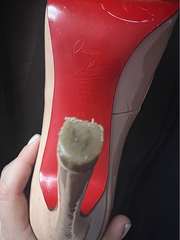 38 Beden ten rengi Renk Stiletto ayakkabı