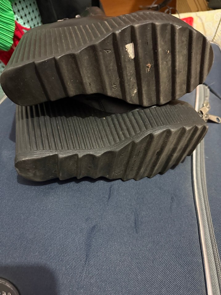 Siyah Deri Kadın Dolgu Topuklu Bot - Görsel 5