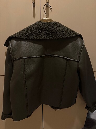 Diğer Az kullanılmış haki yeşili biker mont