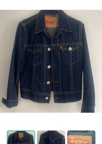 Levis Lacivert Denim Ceket