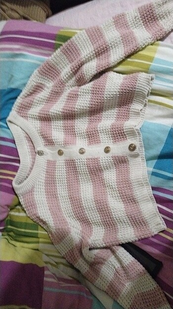 Crop hırka Kore stili