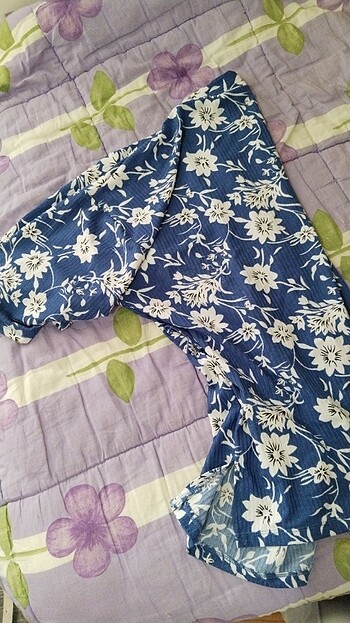 m Beden mavi Renk Yazlık kimono 