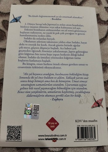 Sadako ve Kağıttan Bin Turna Kuşu - Eleanor Coerr - Görsel 2