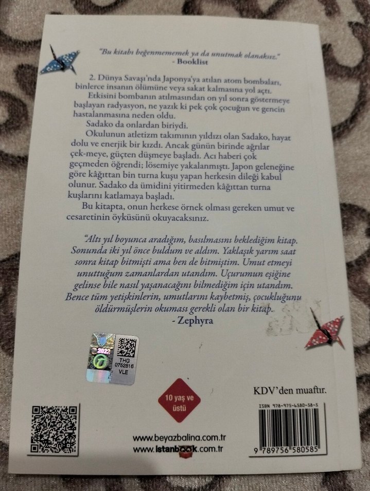 Sadako ve Kağıttan Bin Turna Kuşu - Eleanor Coerr - Görsel 2