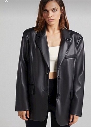 Bershka deri ceket
