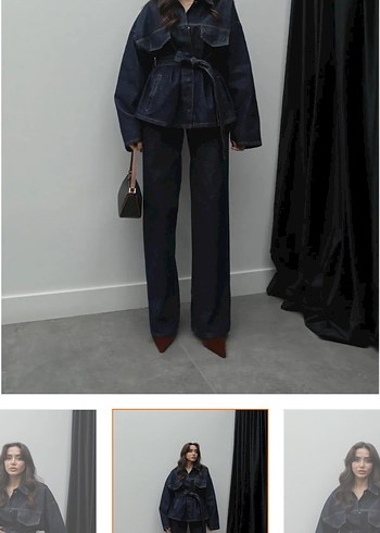 universal Beden lacivert Renk Denim takım