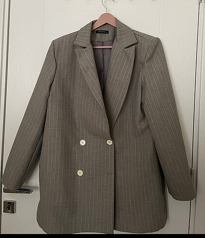 Çizgili Blazer ceket