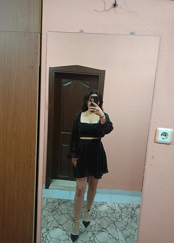 Diğer Siyah Mini Kadın Elbise