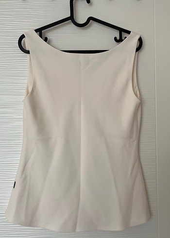 Beyaz V Yaka Drapeli Kadın Bluz - Görsel 4