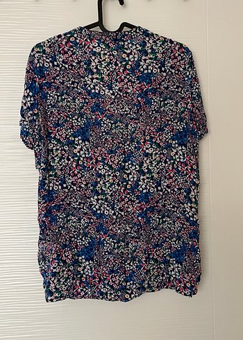 Çiçek Desenli Bohem V Yaka Hamile Bluzu - Görsel 4