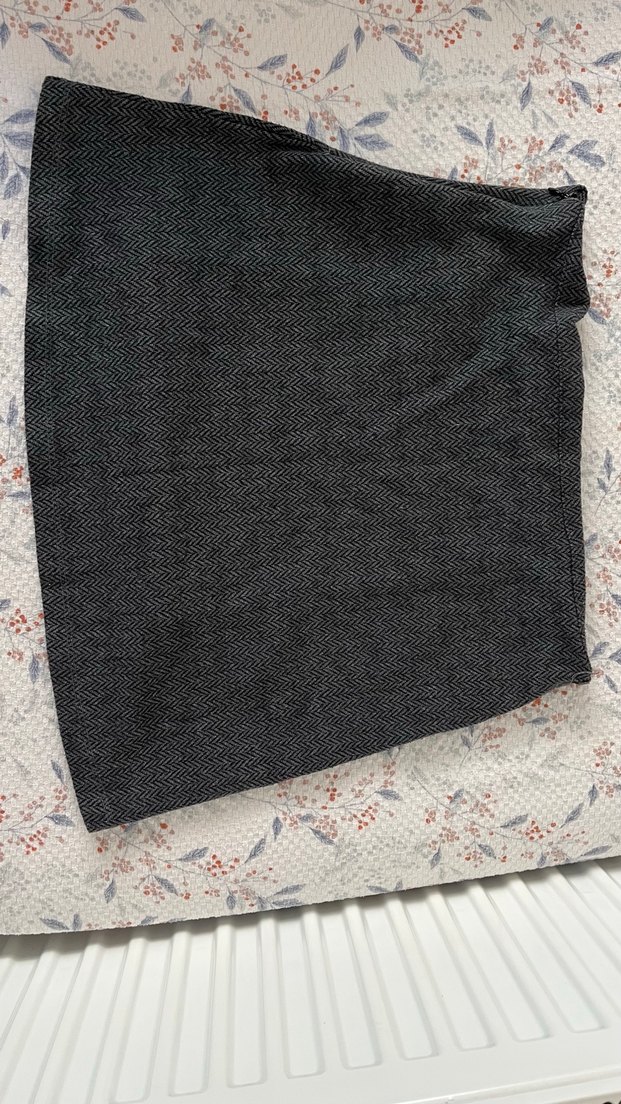 Gri Piliseli Midi Mini Etek - Görsel 4