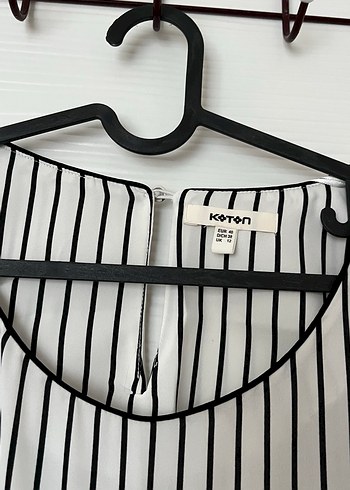 Uzun Kollu Çizgili Pamuklu Kadın Gömlek - Görsel 3