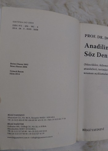  Beden Anadilimizin Söz Denizinde - Prof. Dr. Doğan Aksan