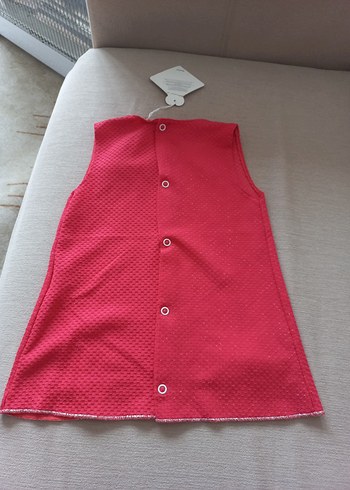 Pembe Kız Çocuk Kolsuz Elbise - Görsel 2