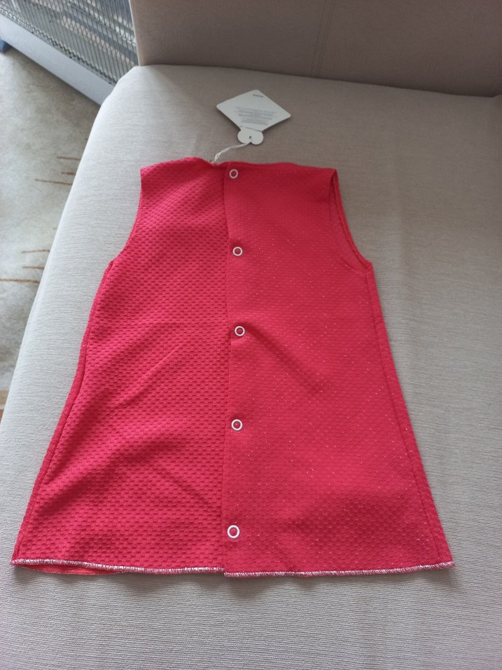 Pembe Kız Çocuk Kolsuz Elbise - Görsel 2