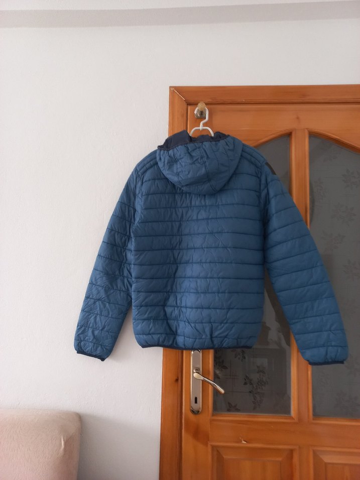 Mavi Fermuarlı Erkek mont - Görsel 2