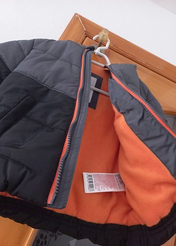 Gri Erkek Çocuk Fermuarlı Mont - Görsel 3