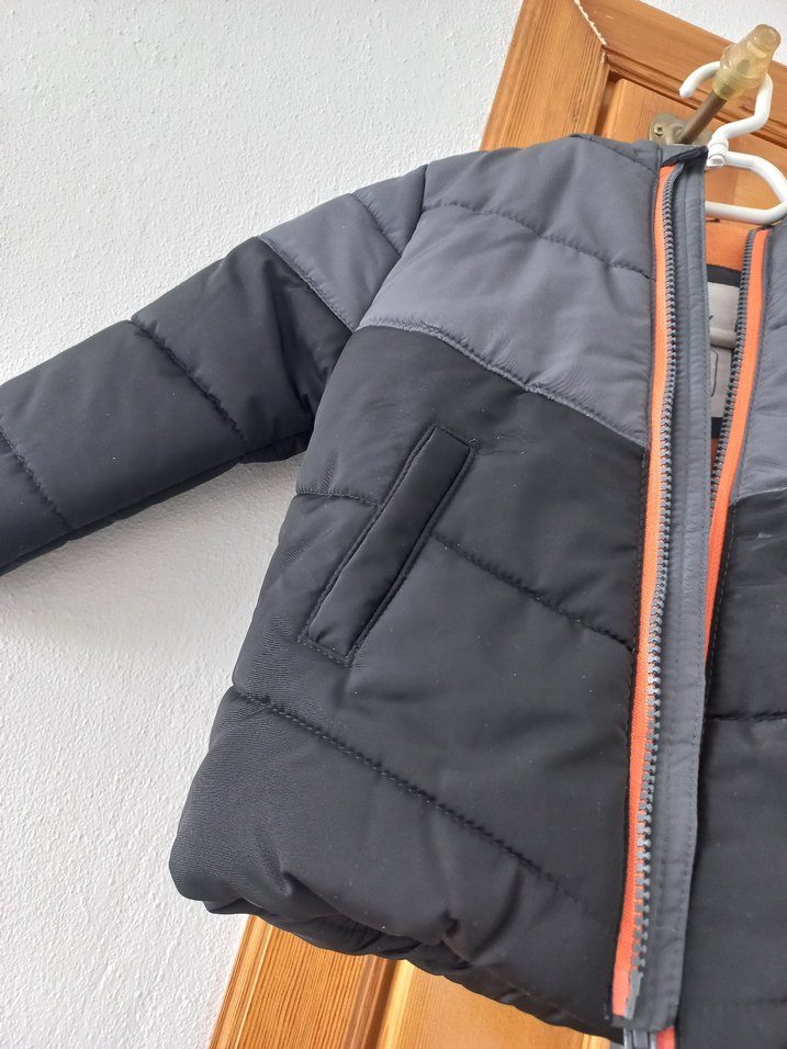 Gri Erkek Çocuk Fermuarlı Mont - Görsel 4