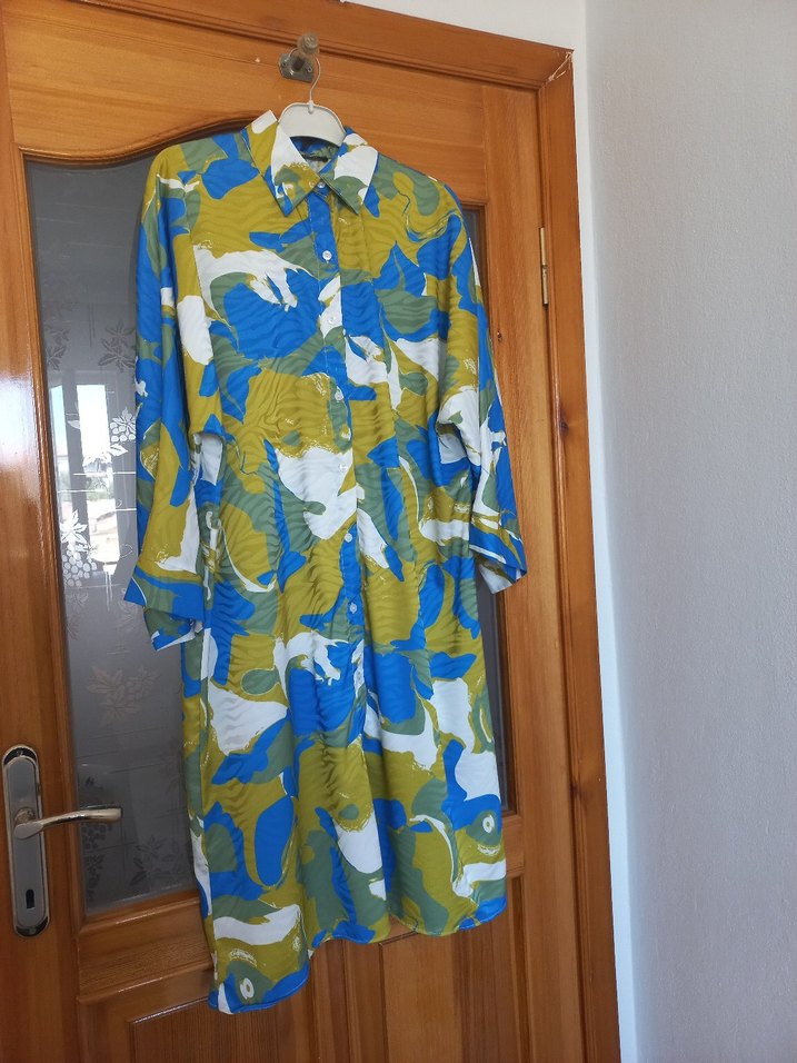 Uzun Bağlama Desenli Kadın kimono - Görsel 2