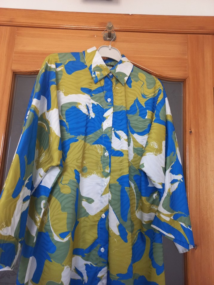 Uzun Bağlama Desenli Kadın kimono - Görsel 5