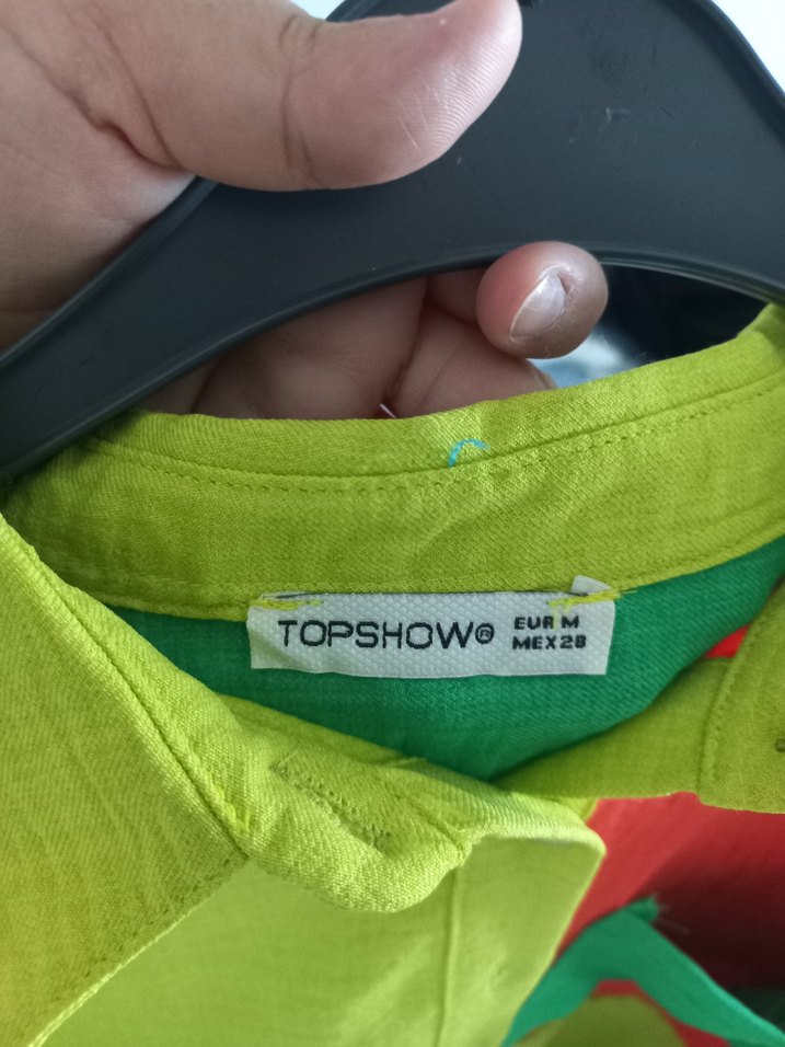 Renkli Düğmeli Uzun Kollu Kadın Gömlek - Görsel 3