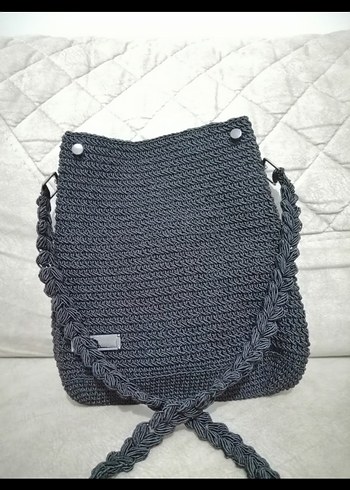 Zara Siyah Örgü Küçük çantalar