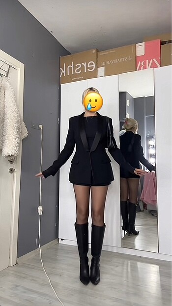 Zara siyah blazer ceket