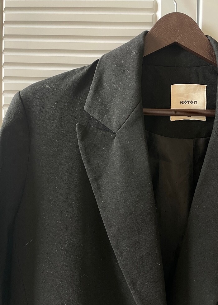 Siyah Blazer ceket - Görsel 2