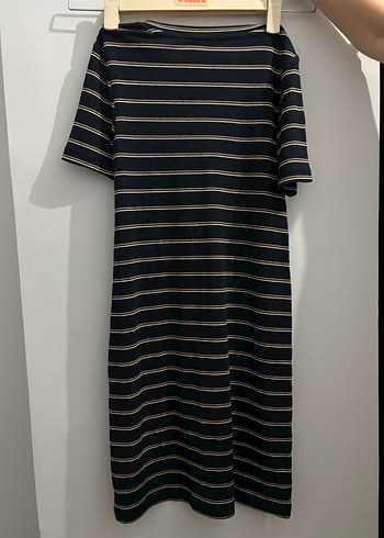 Bershka Çizgili Mini Günlük Elbise