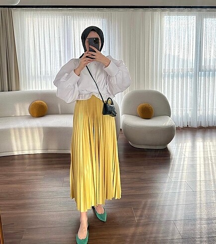 Zara Model Piliseli Etek