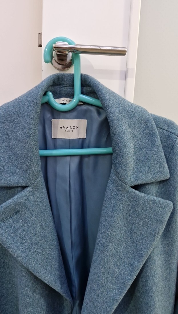 Mavi Kadın Kaban - Görsel 4