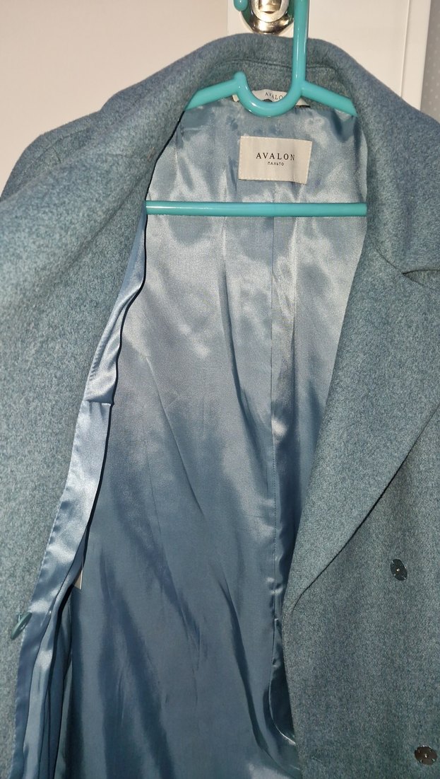 Mavi Kadın Kaban - Görsel 5