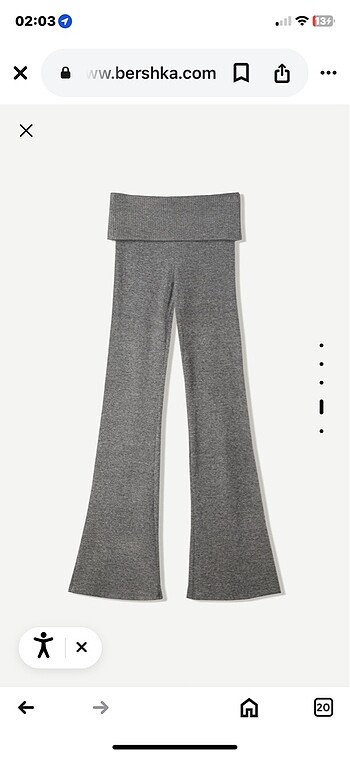 bershka ispanyol paça pantolon