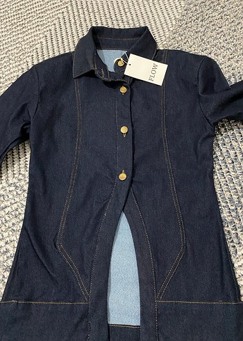 Düğmeli Koyu Mavi takım - Görsel 3