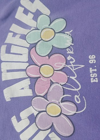 Mor Baskılı Kız Eşofman Takımı - Görsel 4