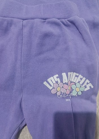 Mor Baskılı Kız Eşofman Takımı - Görsel 6