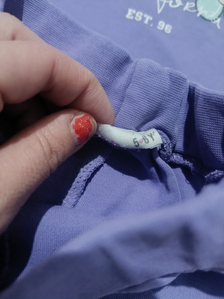 Mor Baskılı Kız Eşofman Takımı - Görsel 3