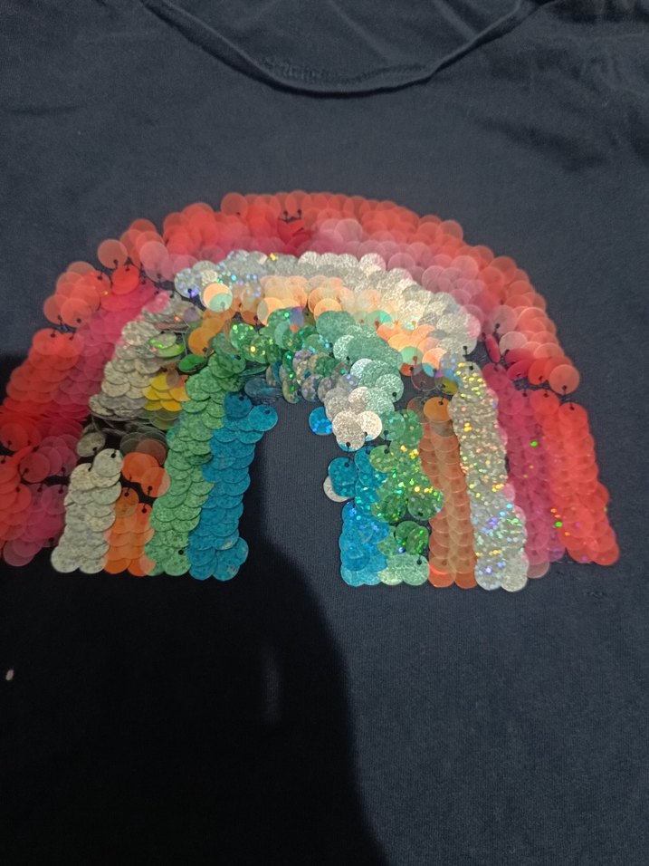 Kız Çocuk Renkli Fırfırlı Tişört - Görsel 2