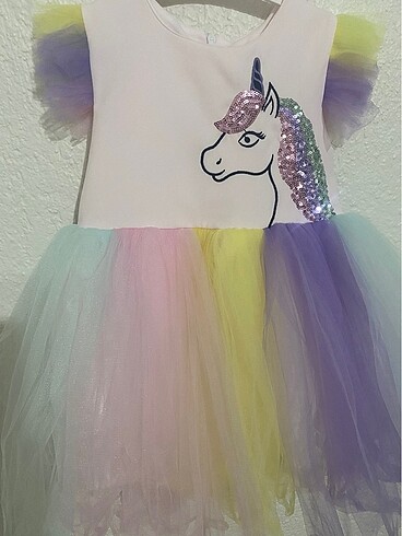 24-36 Ay Beden Unicorn elbise
