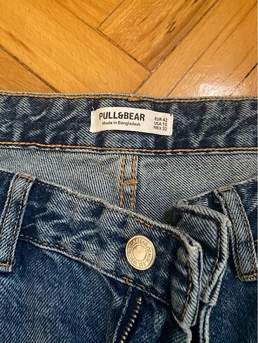 42 Beden Pull & Bear Straighr Jean Kot Pantolon
