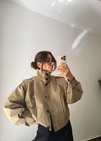 xl Beden camel Renk Viral kosa trenckot