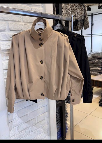 m Beden camel Renk Zara model trenckot