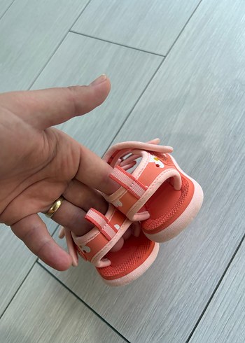 20 Beden pembe Renk Çiçek Desenli Kız Çocuk sandalet