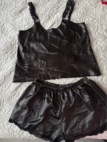 Saten pijama gecelik