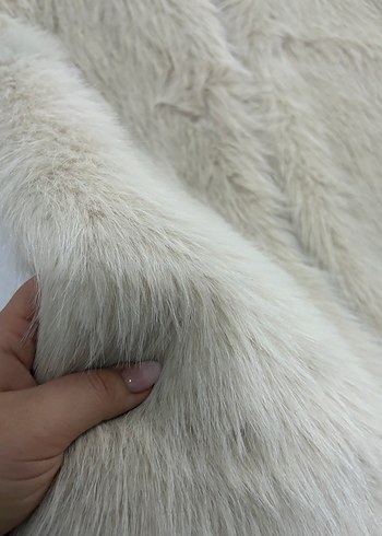 Bej Kürklü Kadın Yelek - Görsel 5