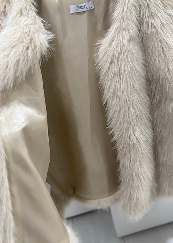 Bej Kürklü Kadın Yelek - Görsel 3