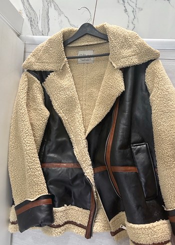 Kahverengi Kürklü Deri Kadın Ceket - Görsel 9